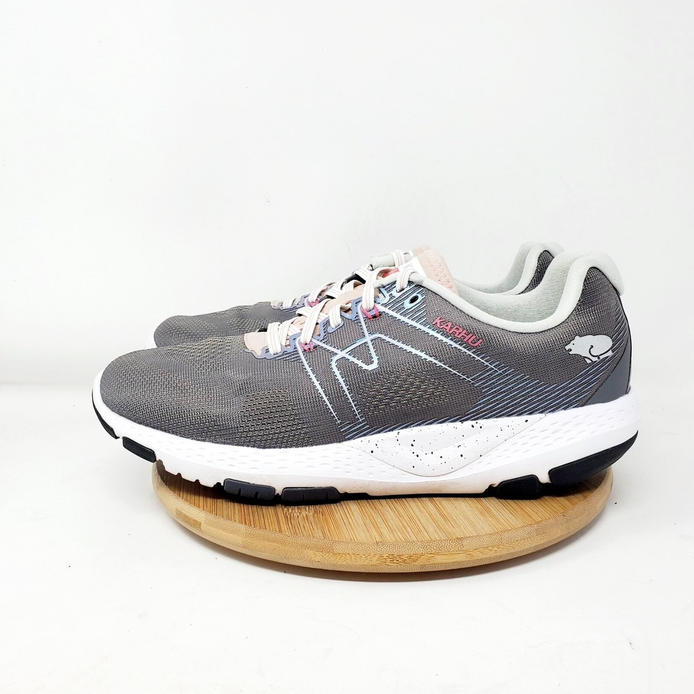 Karhu Running Shoes Womens 10.5 Ikoni Ortix Grey‎ Lace Up Athletic Sneaker